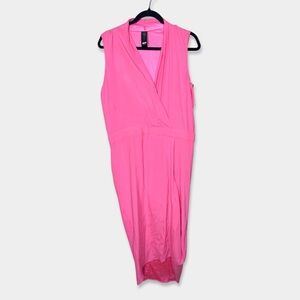 ZERO + MARIA CORNEJO Dress Size 8 Pink Silk Midi Pre-Owned